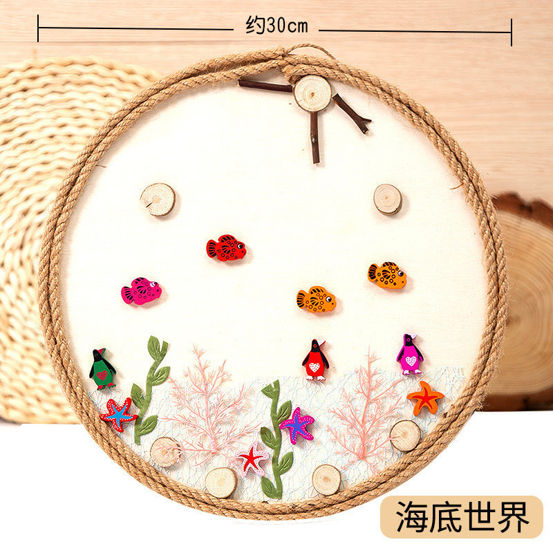 Tranh gỗ thủ công sáng tạo trang trí góc Steam. cho trẻ tạo hình Mầm non - Tiểu học