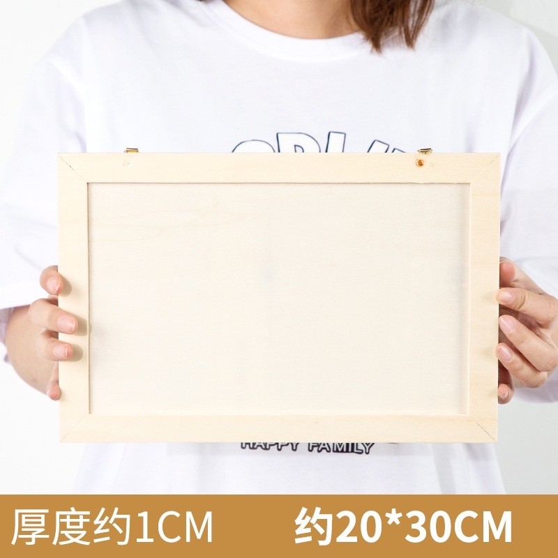 Khung ảnh Vintage khung tranh không kính bằng gỗ thông trang trí STEAM mầm non tiểu học