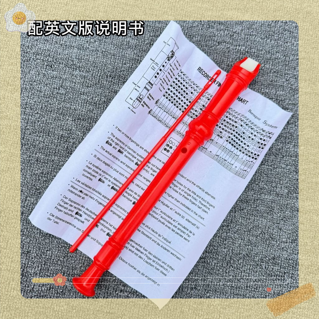 Sáo học nhạc học sinh,sáo dọc Recorder 8 lỗ DHS rẻ,đẹp kèm que vệ sinh,túi đựng ( hàng loại 1)
