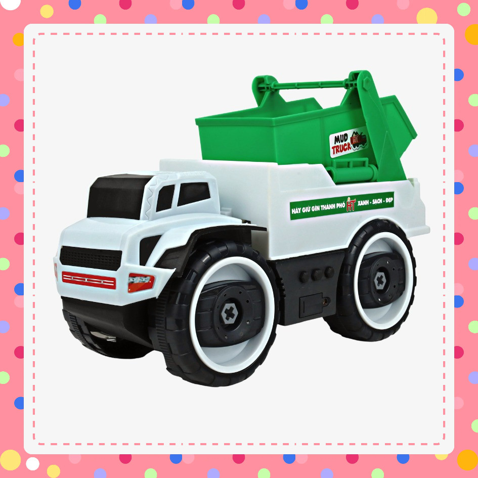 Xe môi trường lắp ráp thông minh, đồ chơi an toàn cho bé HT7765 ( Hàng Việt Nam)