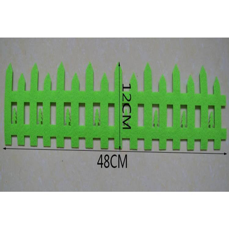 Viền hàng rào 48x12 cm  trang trí chân tường lớp học (tiểu học - mầm non vải dạ nỉ)