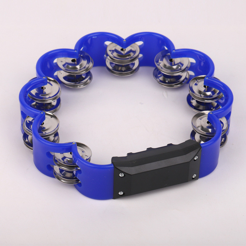 Lục lạc xúc xắc, xắc xô,cầm tay loại nhạc cụ tambourine hình hoa Size to