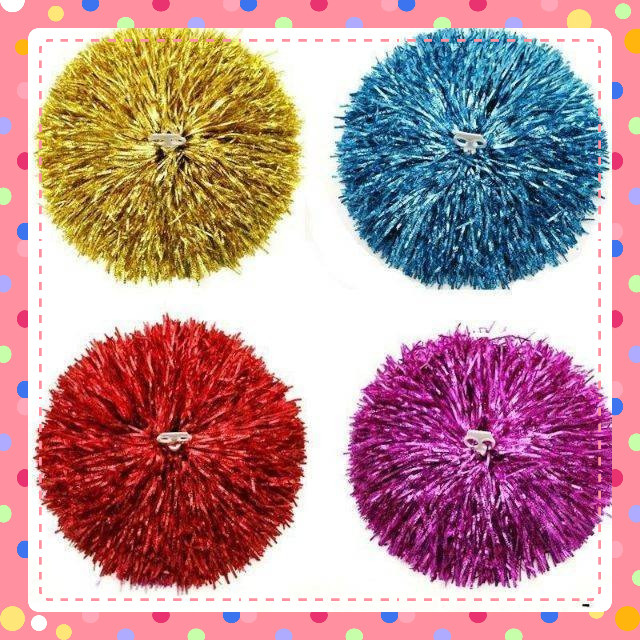 Bông tua thể dục - Bông tua cổ vũ loại đẹp 30cm 7 màu - Đồ dùng mầm non  ( giá 1 đôi )