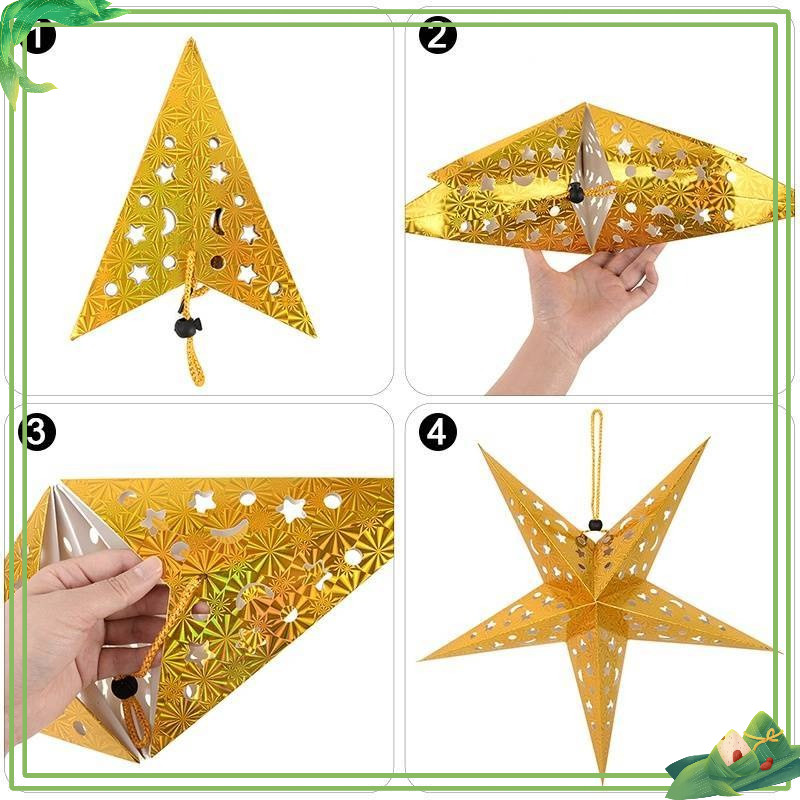 Ngôi sao Treo Trang Trí  mầm non Cây Thông Giáng Sinh  trang trí Noen, lễ hội, trường học, sự kiện