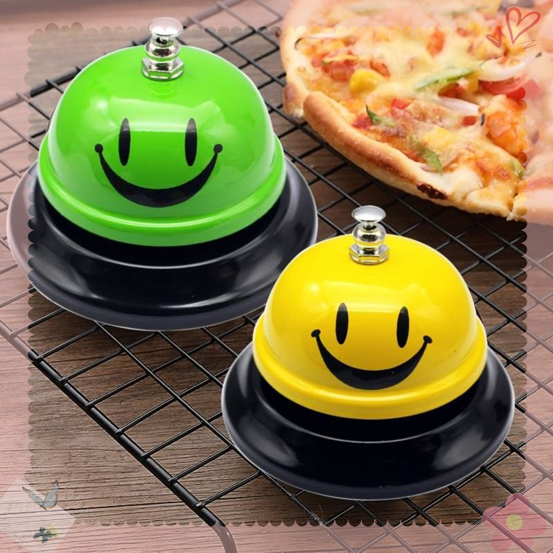 Chuông bấm nhiều màu mạ bóng chrome , chuông để bàn, chuông trò chơi, size 85mm