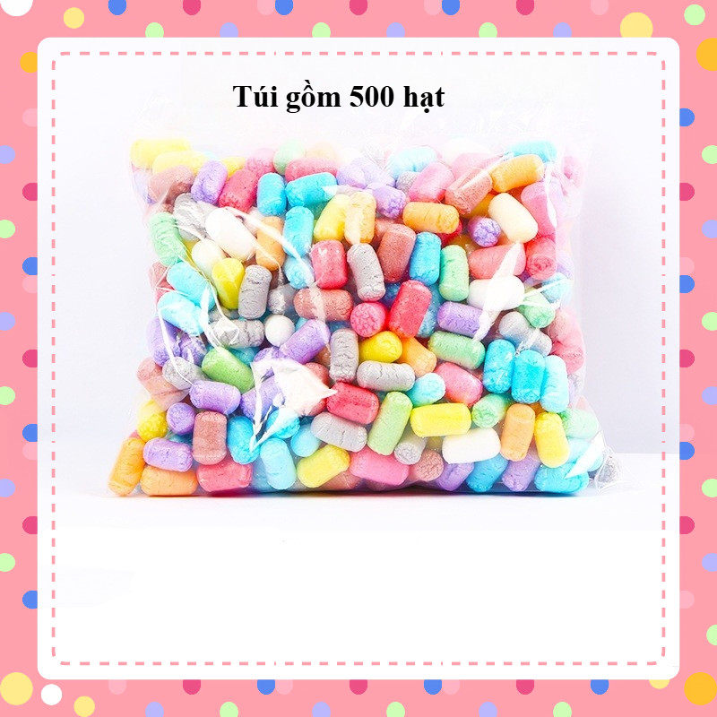 Hạt ngô xốp nhiều màu làm Thủ Công Handmade - Steam mầm non  cho trẻ sáng tạo tạo hình
