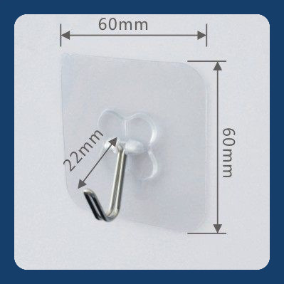 Combo 10 Móc dán tường  trong suốt chịu lực siêu dính Chịu Lực 10KG