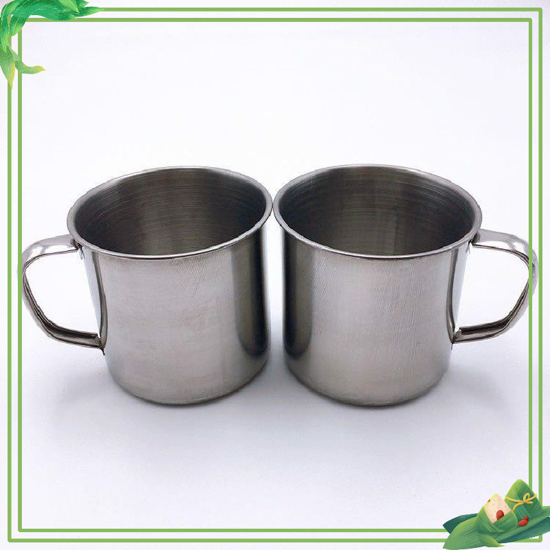 Ca uống nước inox 7cm có quai Inox 304 dùng cho trường học mầm non - tiểu học