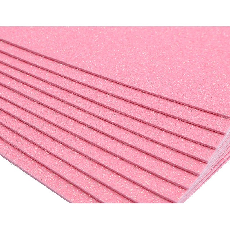 Xốp nhũ kim tuyến kích thước 40x50 cm làm thủ công làm hoa trang trí mầm non - Tiểu học