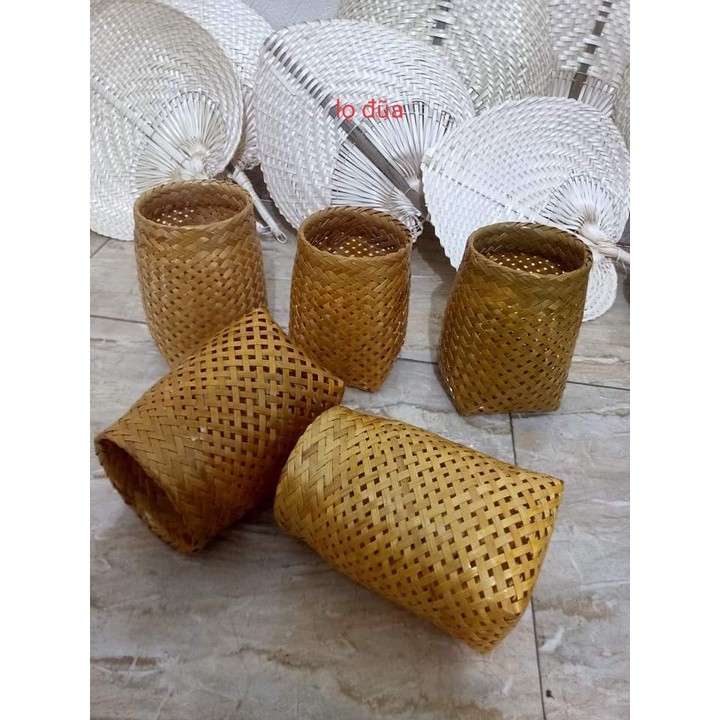 Đồ mây tre đan thủ công trang trí góc STEAM deco chợ quê  mầm non - tiểu học