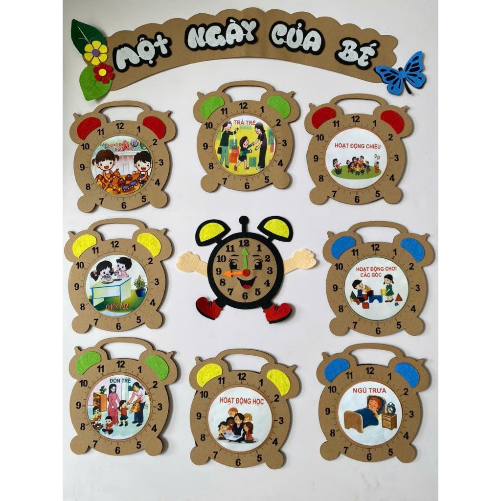 Bảng  treo tiêu đề  lớp trang trí lớp học - góc học tập mầm non - tiểu học