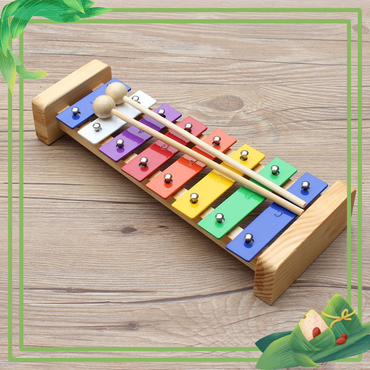 Đàn mộc cầm xylophone Giscoo hợp kim nhôm, tiếng vang, 8 nốt KÍCH THÍCH TƯ DUY ÂM NHẠC