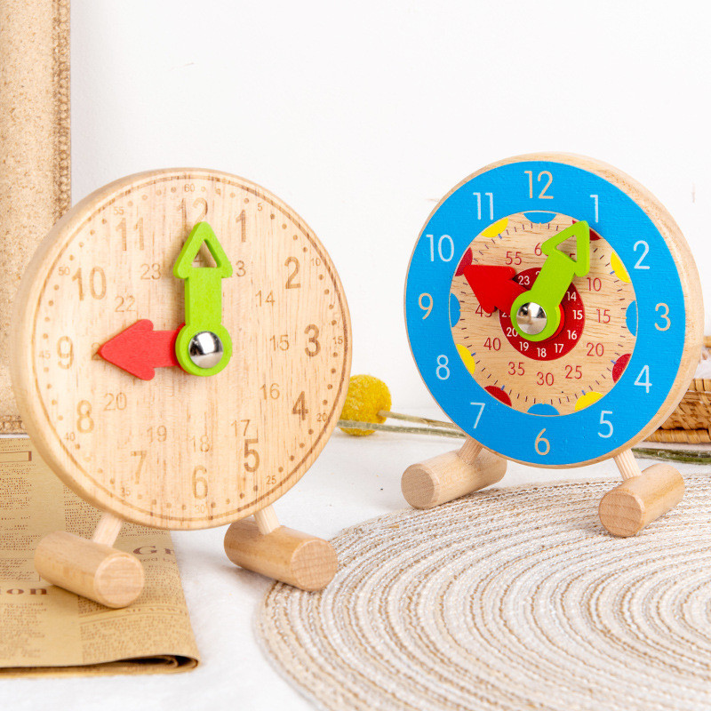 Đồ Chơi Giáo Dục sớm Đồng Hồ  Gỗ Theo Phương Pháp Montessori Cho Bé