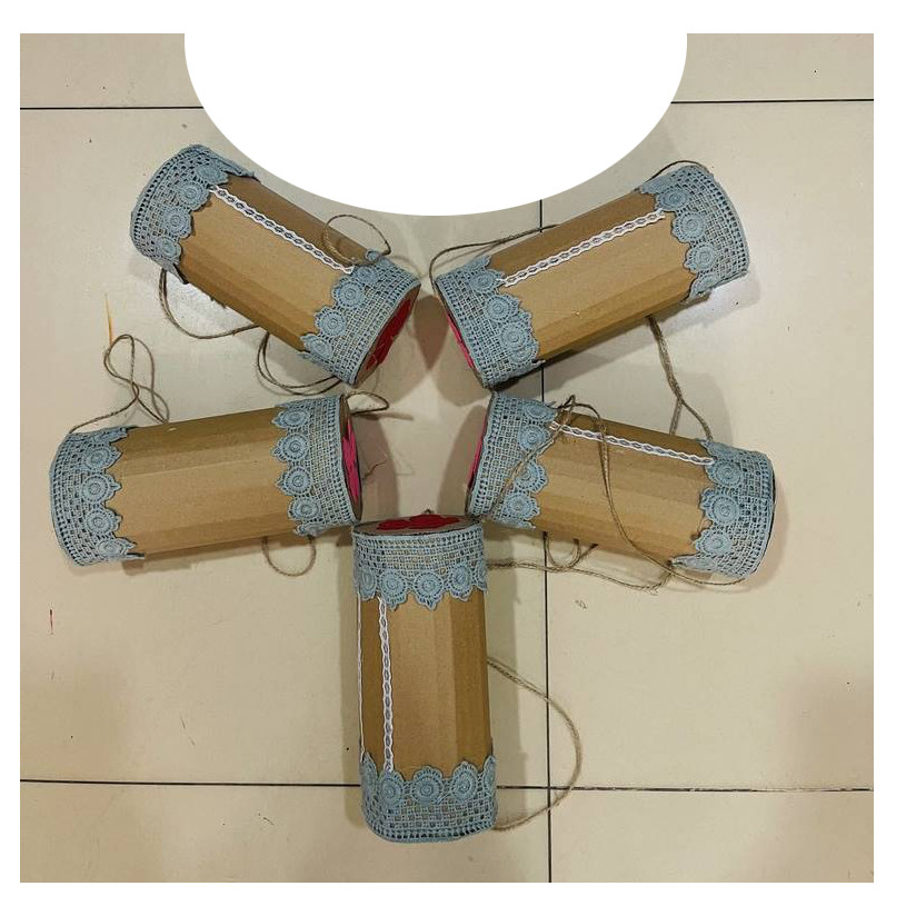Bộ đồ âm nhạc chất liệu giấy bìa cacton thủ công trang trí góc STEM mầm non - tiểu học