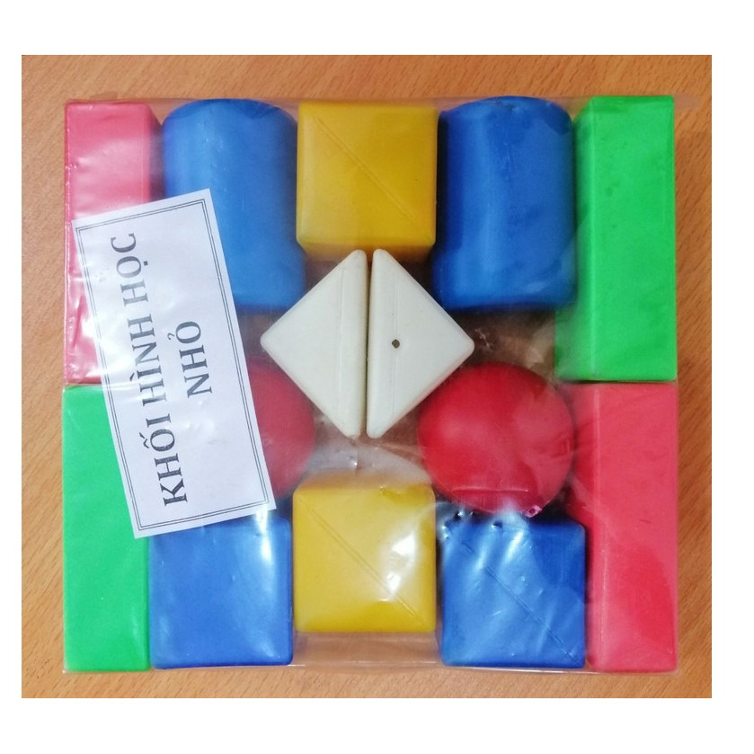 Bộ hình khối nhận biết các khối hình học mầm non theo TT02