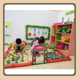 Đồ chơi gạch xây dựng nhựa an toàn mầm non túi 20 viên