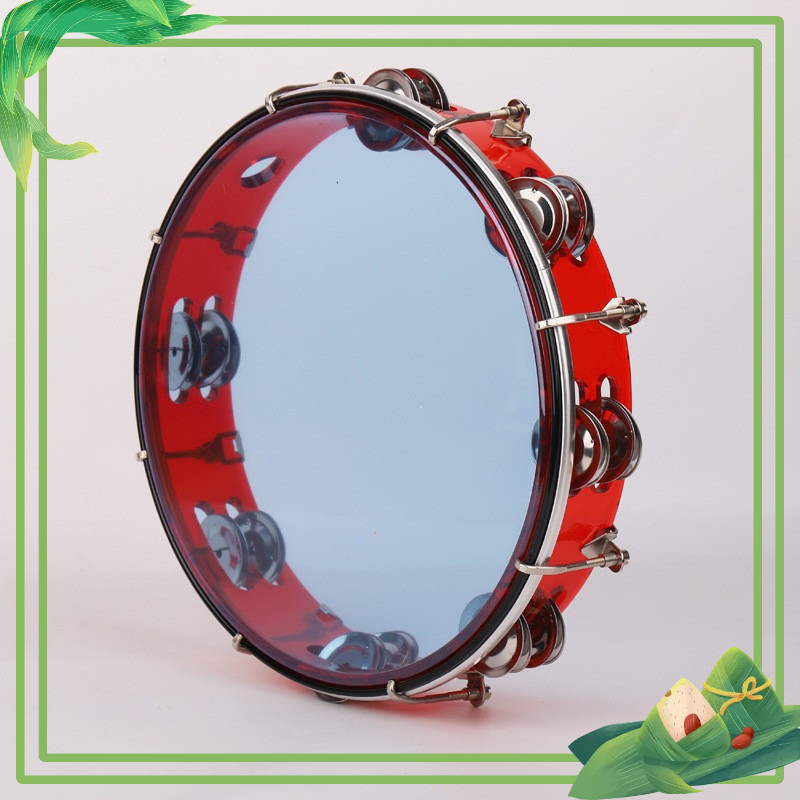 Trống Gõ Bo 28cm Tambourine LẮC TAY VUI NHỘN, ÂM THANH SÔI ĐỘNG