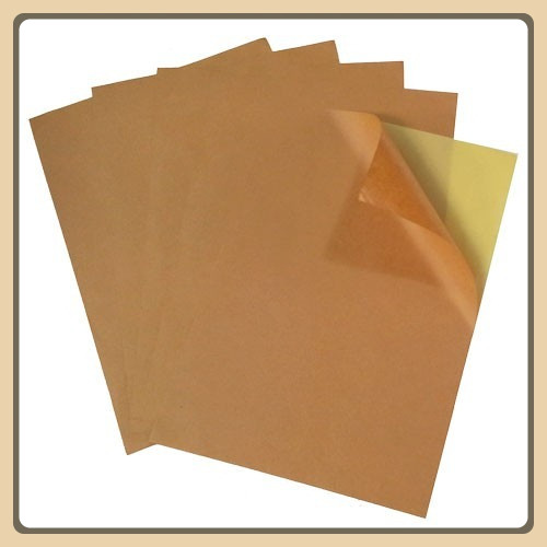 Giấy Decal có keo  da bò A4 (Giấy Kraft) xấp 100 tờ