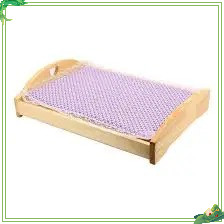 Giường búp bê bằng gỗ có đệm đồ chơi mầm non theo thông tư 02 ( Hàng Việt nam)