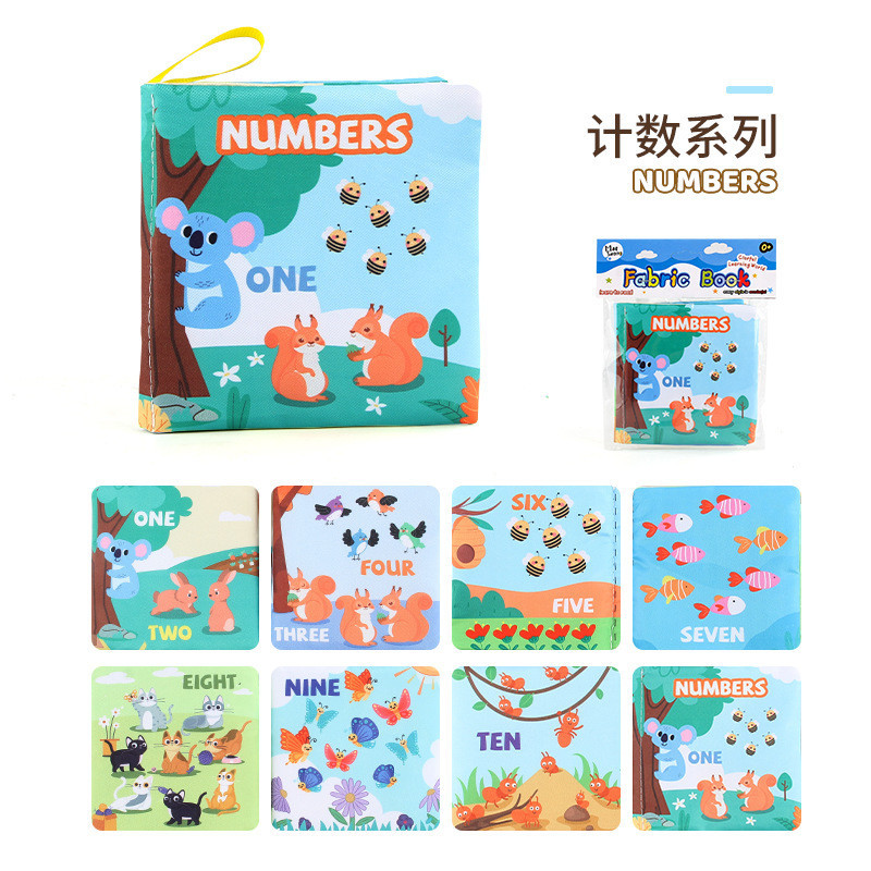 Sách vải  kích thích thị giác với nhiều chủ đề bằng tiếng anh giúp bé vừa học vừa chơi