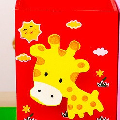 Ống cắm bút gỗ hộp đựng bút hoạt hình bằng gỗ làm quà tặng dễ thương và sáng tạo