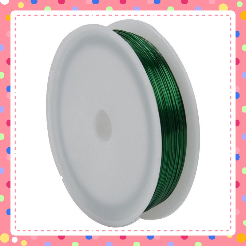 dây thép 50m mỏng, kẽm xi mềm, kẽm màu làm hoa giả, hoa len, hoa giấy, cây kim tiền0.4mm