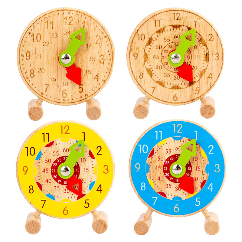Đồ Chơi Giáo Dục sớm Đồng Hồ  Gỗ Theo Phương Pháp Montessori Cho Bé