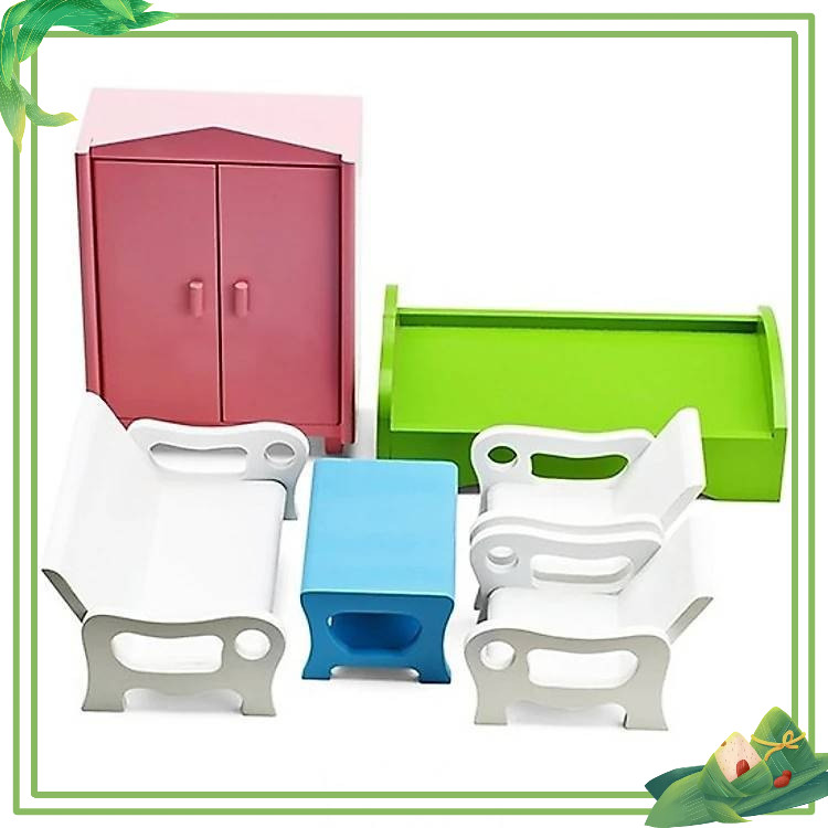 Bộ đồ dùng gia đình -bàn ghế giường tủ gỗ lớn cho bé chơi đồ hàng,  theo danh mục TT02