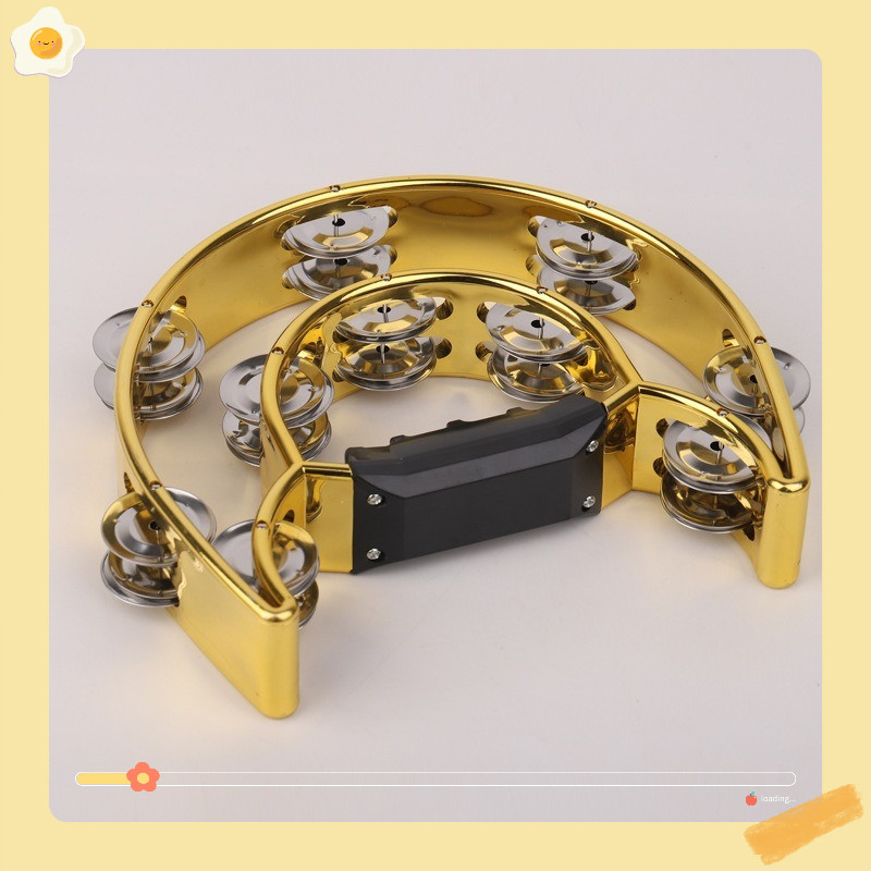 Lục lạc xúc xắc nhiều màu sắc, xắc xô,cầm tay loại nhạc cụ tambourine loại to đẹp