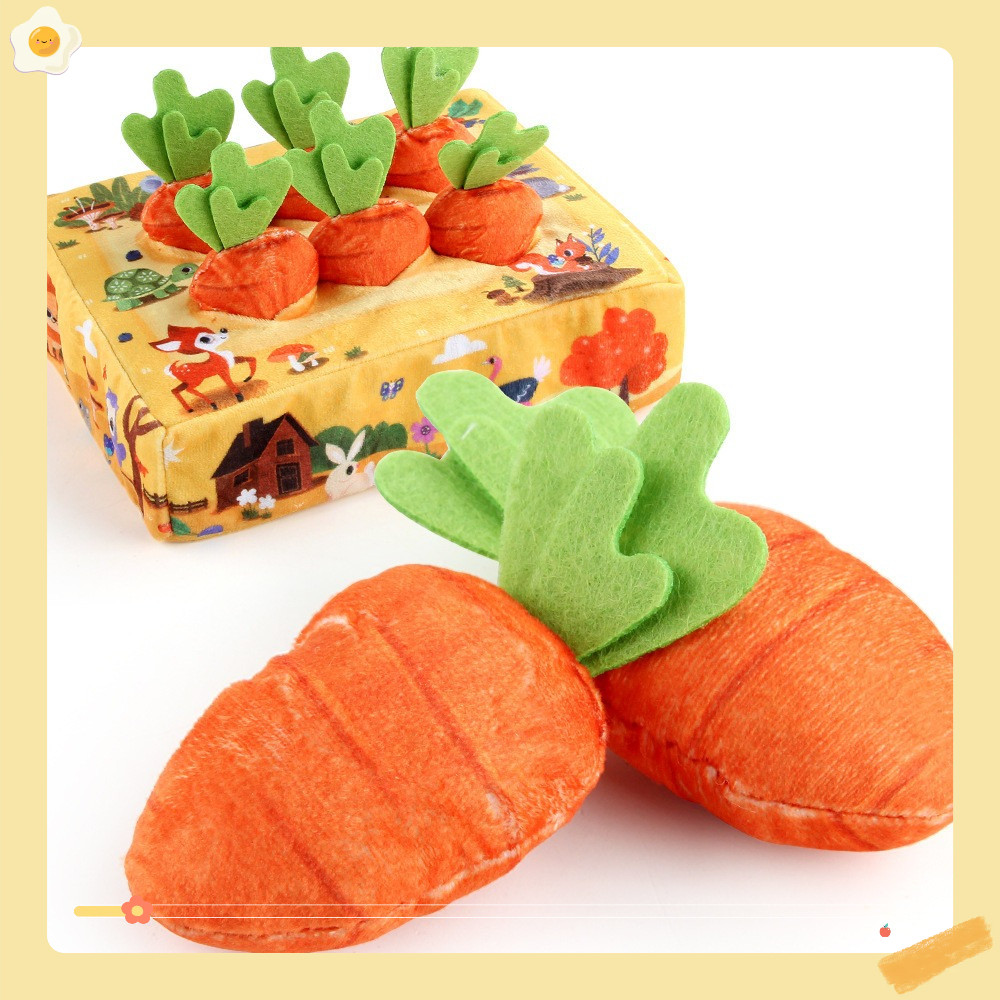 Đồ chơi vải “Nhổ cà rốt ” giáo dục sớm phát triển kỹ năng - tư duy sớm cho trẻ mầm non
