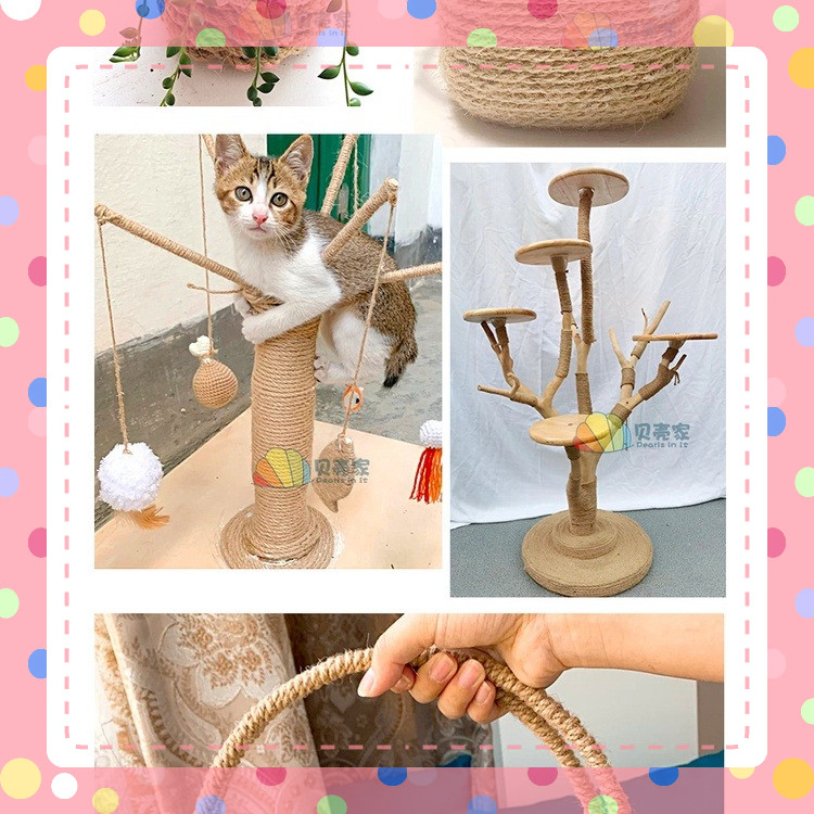 Dây thừng dây đay, dây thừng gai  làm handmade thủ công trang trí