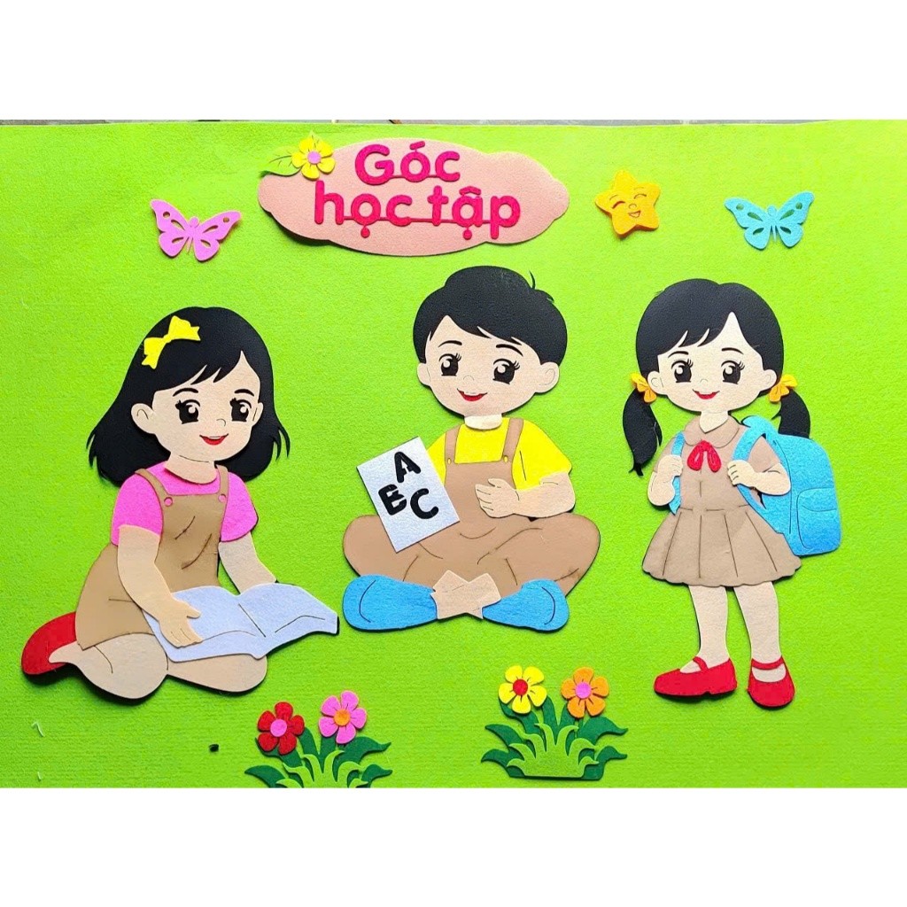 Tổng hợp - Góc mầm non steam pha nỉ  trang trí lớp học mầm non theo (mẫu to đẹp)