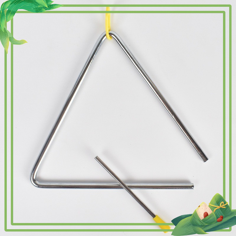 Kẻng tam giác, nkangr âm nhạc, nhạc cụ gõ loại to 150mm cho bé, nhạc cụ TRIANGLE