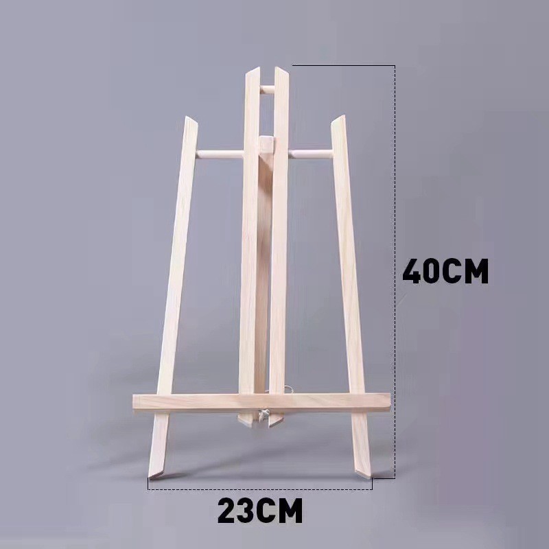 Giá vẽ tranh để bàn mini - Dụng cụ vẽ tranh bằng gỗ ( loại có dây)