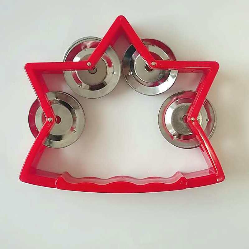 Lục lạc xúc xắc, xắc xô,cầm tay loại nhạc cụ tambourine hình ngôi sao cho bé