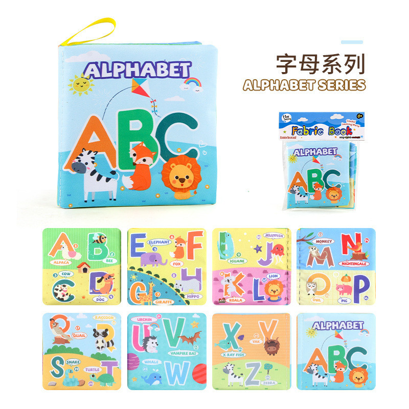 Sách vải  kích thích thị giác với nhiều chủ đề bằng tiếng anh giúp bé vừa học vừa chơi