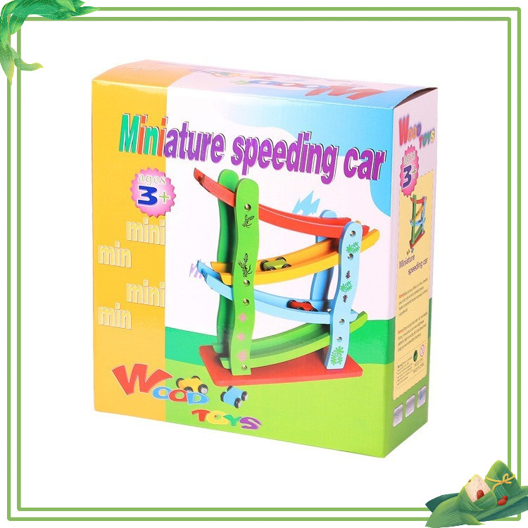 ĐỒ CHƠI XE Ô TÔ CẦU TRƯỢT 4 TẦNG BẰNG GỖ – ĐỒ CHƠI THÔNG MINH CHO BÉ TỪ 2–10 TUỔI  bằng gỗ