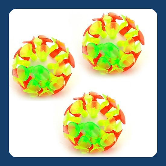Bóng ném dính sticky ball 6cm có đèn chơi trò chơi vận động