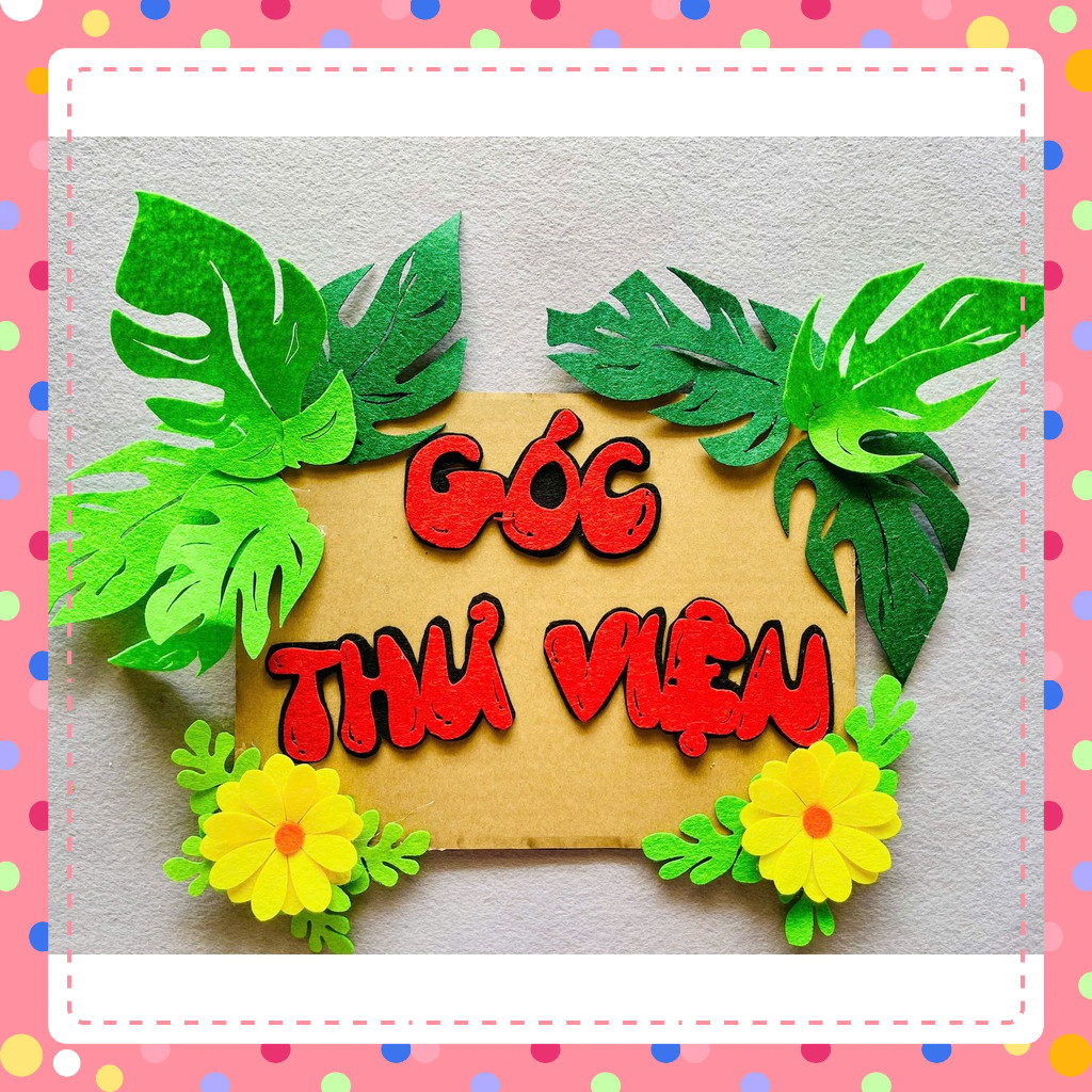 Khẩu hiệu, tiêu đề các góc chủ đề thủ công trang trí lớp học mầm non - tiểu học