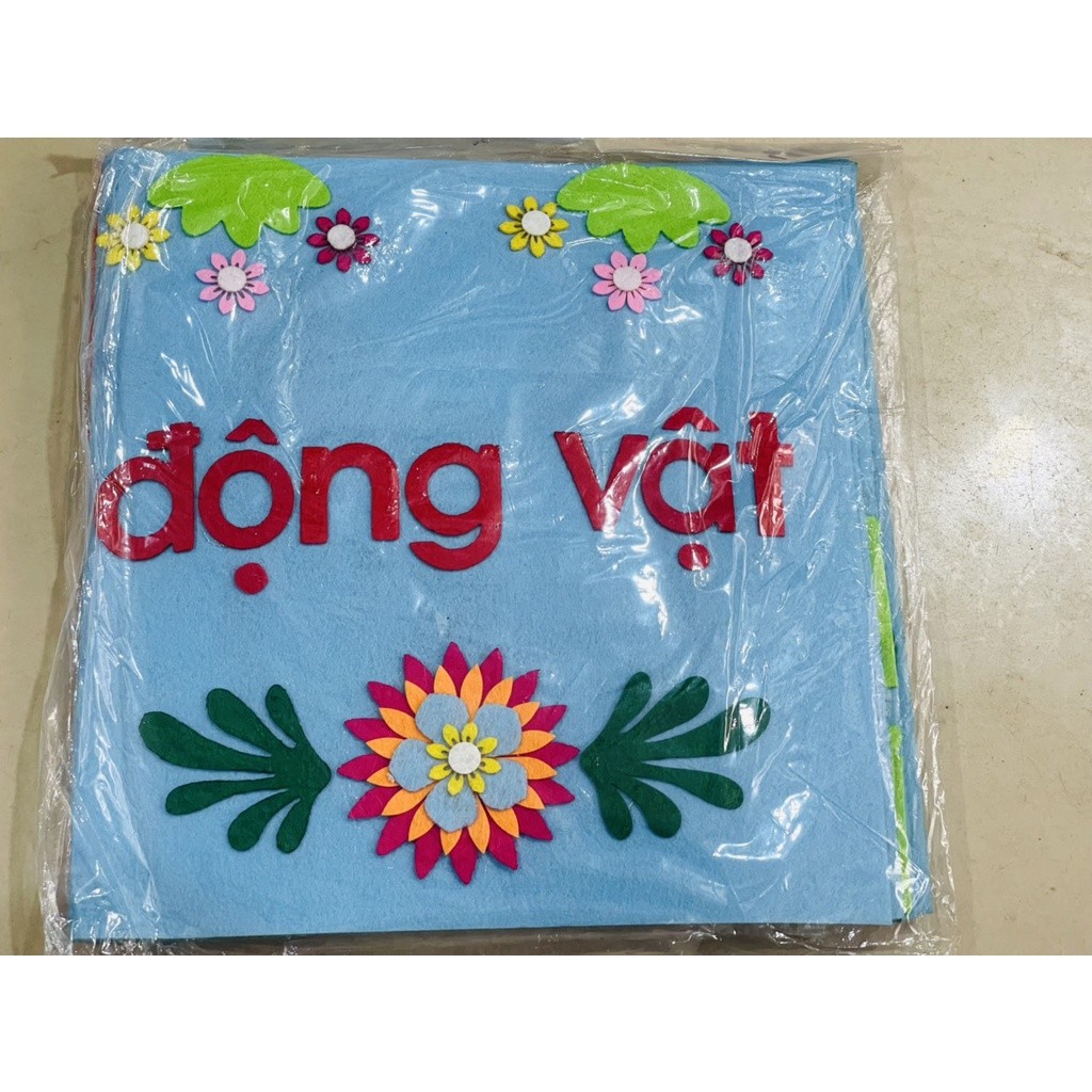 sách vải gồm 10 chủ đề mầm non - KPKH được làm bằng thủ công hanmade mầm non