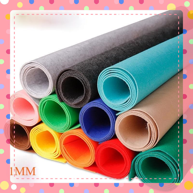 Vải dạ nỉ làm đồ handmade khổ 90 x 90 cm làm thủ công trang trí mầm non