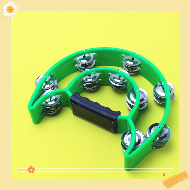 Lục lạc xúc xắc nhiều màu sắc, xắc xô,cầm tay loại nhạc cụ tambourine loại to đẹp