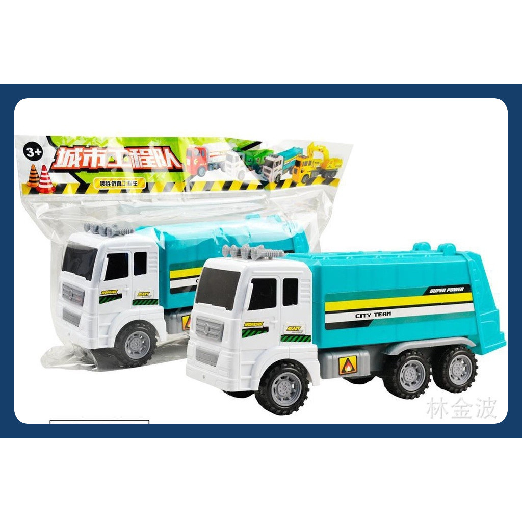 Đồ chơi công trình xe ben, xe cẩu hộp, xe trộn bê tông đồ chơi cho bé (có bánh đà)