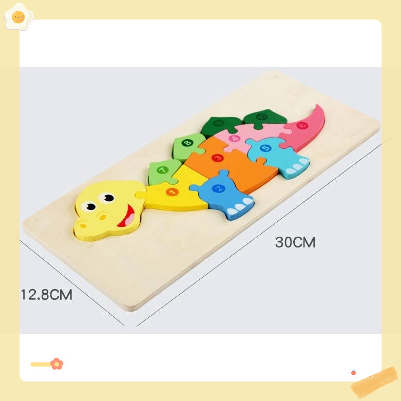 Đồ chơi gỗ tranh ghép hình -  xếp hình 3D cho trẻ  giáo dục sớm giáo dục trẻ bằng gỗ lắp ráp