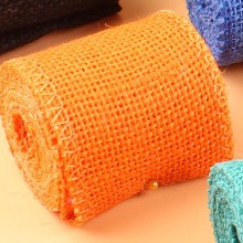 Ruy băng vải bố phụ kiện trang trí hanmade, decor  Màu sắc: Nâu vintage thủ công mầm non