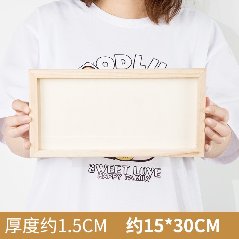 Khung ảnh Vintage khung tranh không kính bằng gỗ thông trang trí STEAM mầm non tiểu học