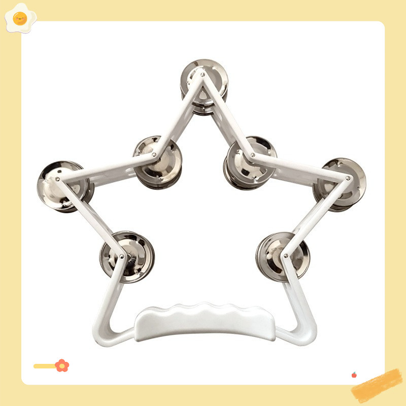 Lục lạc xúc xắc, xắc xô,cầm tay loại nhạc cụ tambourine hình ngôi sao cho bé