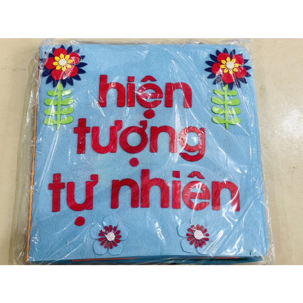 sách vải gồm 10 chủ đề mầm non - KPKH được làm bằng thủ công hanmade mầm non