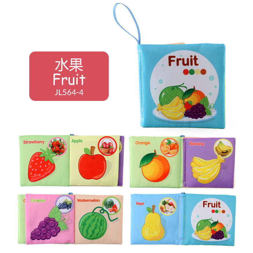 Sách vải  kích thích thị giác với nhiều chủ đề bằng tiếng anh giúp bé vừa học vừa chơi