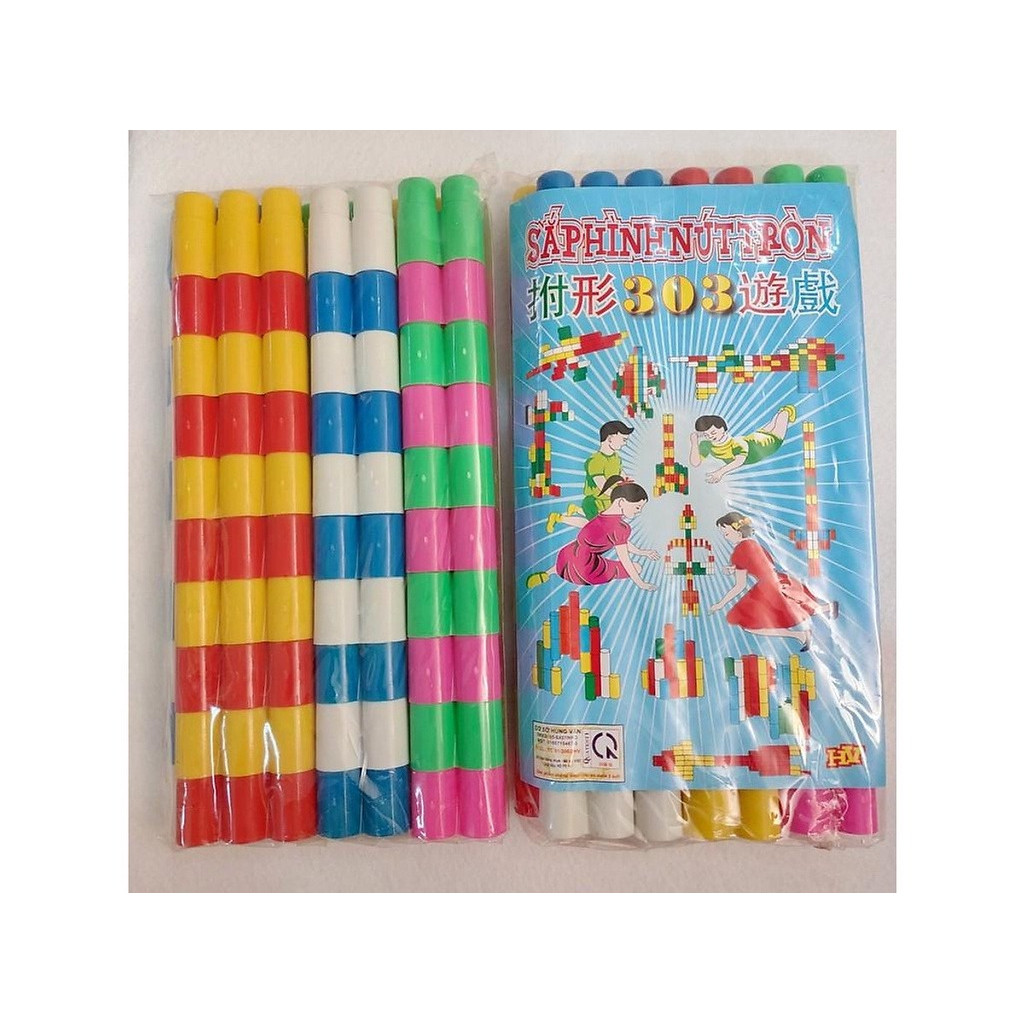 Bộ lắp ráp nút tròn 303 xếp hình thông minh cho trẻ em theo TT02